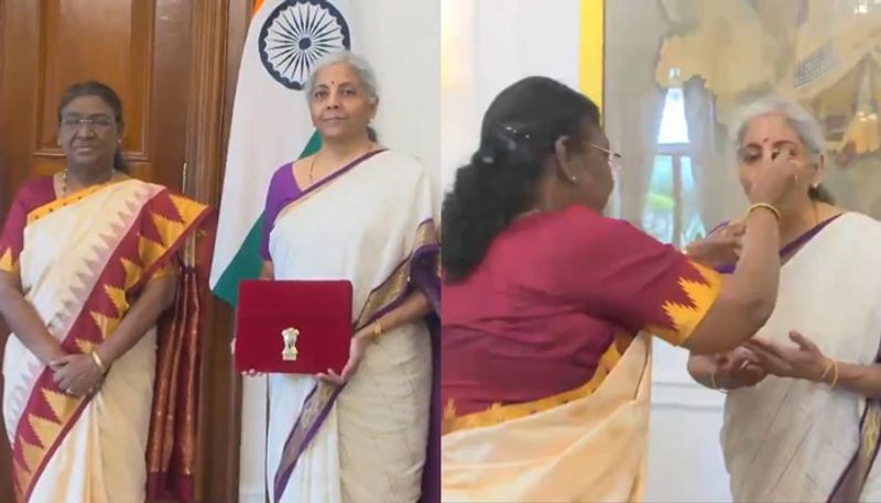 Union Budget 2024: President Droupadi Murmu gives 'daahi-cheeni' to FM Nirmala Sitharaman [WATCH] ATG