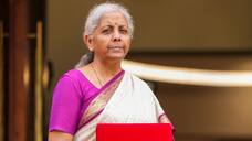 Budget 2024: FM Nirmala Sitharaman, Draped in White & Magenta Silk Saree ram 