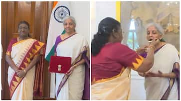 Union Budget 2024: Watch President Murmu giving 'dahi cheeni' to Nirmala Sitharaman ahead of presentation RTM