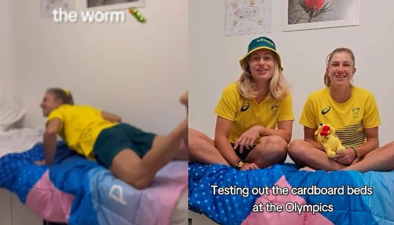 Athletes Test Anti Sex Beds At Paris Olympics Share Videos On Instagram video goes viral kvn