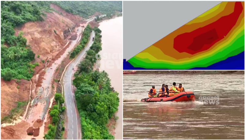 A map of the radar signal from the location where Arjun is being searched for Arjun along the river