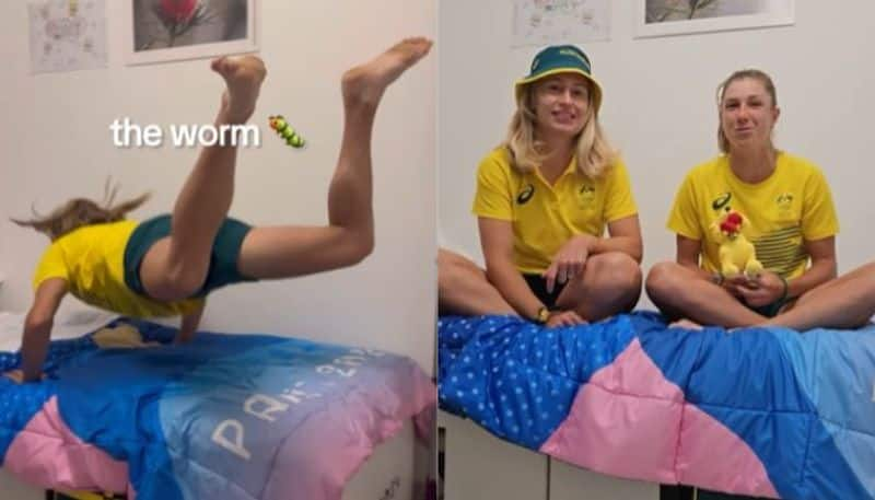 Australian tennis stars Test 'Anti-Sex Beds' At Paris Olympics