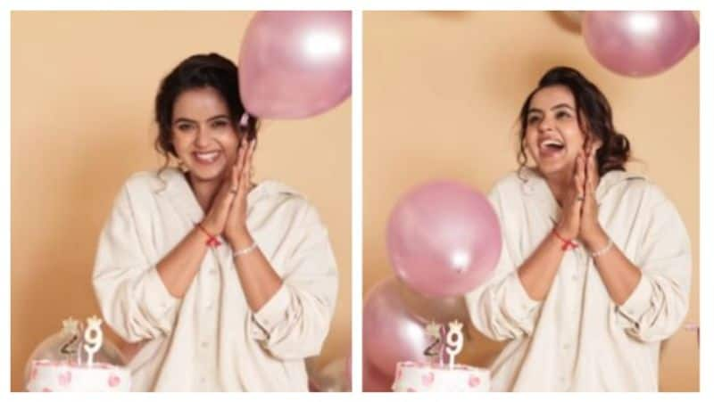 Kayal serial actress Chaitra Reddy birthday special photos mma