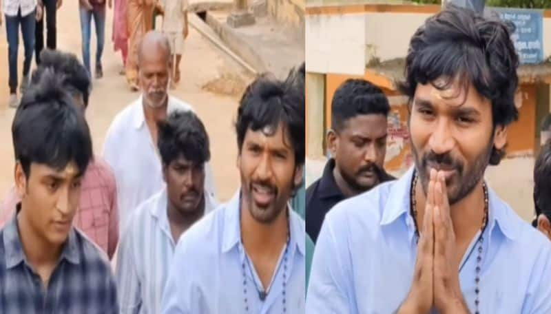 Actor And Director Dhanush temple visit with his sons ans