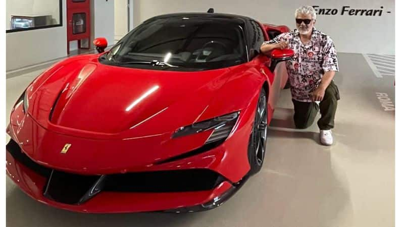 Ajithkumar Drive his Ferrari Car viral video gan