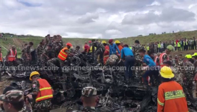 BREAKING Saurya Airlines plane crashes during takeoff in Nepal's Kathmandu; videos go viral (WATCH) snt