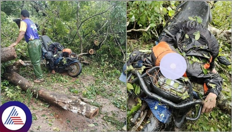 Uttara Kannada Death series continue due to heavy rainfall Scooter rider spot death sat