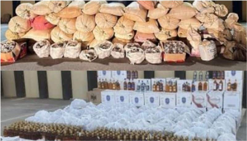 oman authorities arrested 2200 bottles of alcoholic beverages