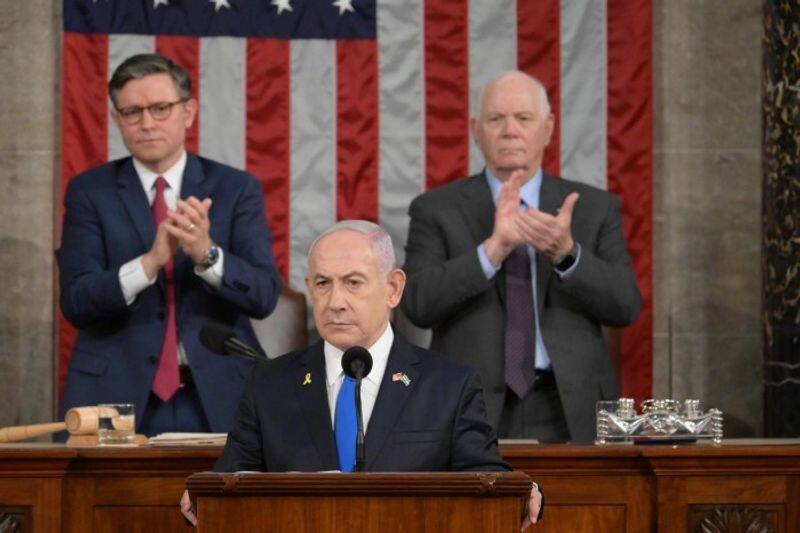 Gaza war will end if Hamas Israel PM Benjamin Netanyahu gets standing ovation in US Congress for fiery speech (WATCH) snt