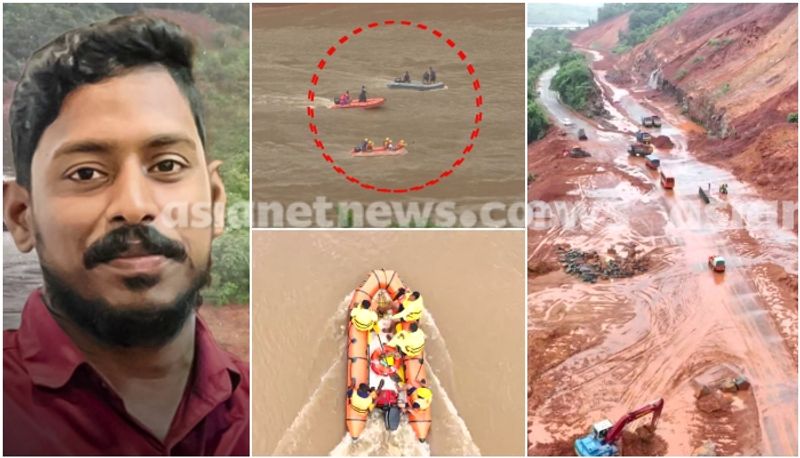 arjun rescue mission navy team in gangavali river for truck searching 