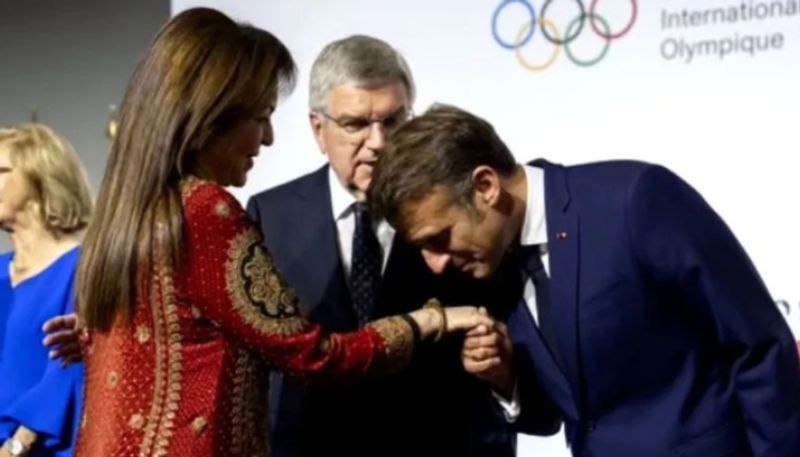 Paris Olympics 2024: Nita Ambani wears a stunning red embroidered suit; gets warm welcome by French President ATG