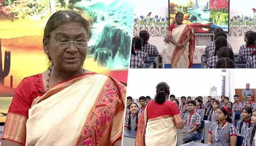Droupadi Murmu completes two years as President with special environmental awareness session for students