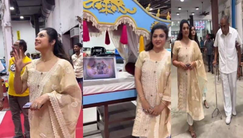 Actress meena Visited the AVM Production Museum ans 