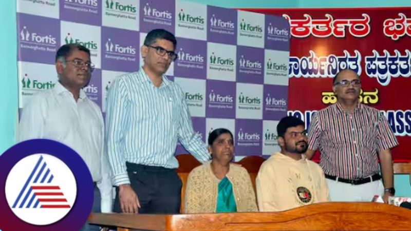 Son who saved his mother's life by donating a liver in Fortis Healthcare bengaluru rav