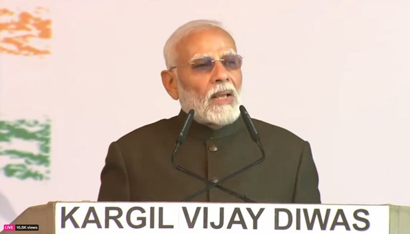 PM Modi celebrates Kargil Vijay Diwas in Ladakh, honors immortal sacrifices (WATCH) AJR