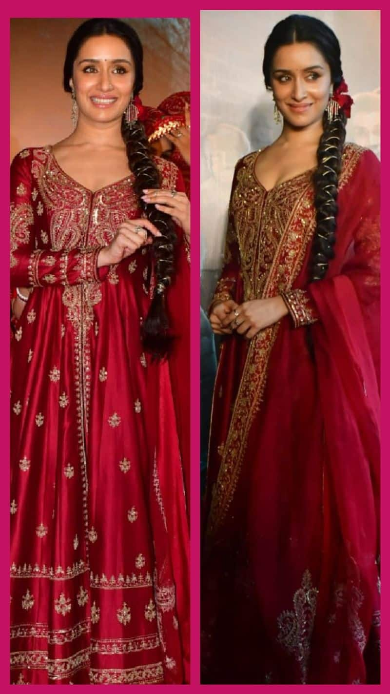 Recreate Shraddha Kapoor Red Saree suit for Raksha Bandhan 2024