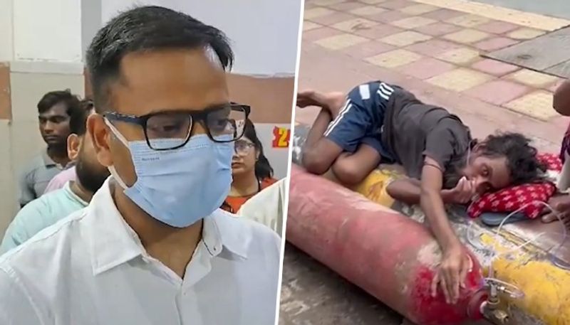 UP Video of man receiving oxygen on roadside in Firozabad ignites criticism, DM dubs it 'misleading' (WATCH) snt