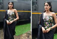 actress Janhvi Kapoor light weight saree idea for sawan 2024