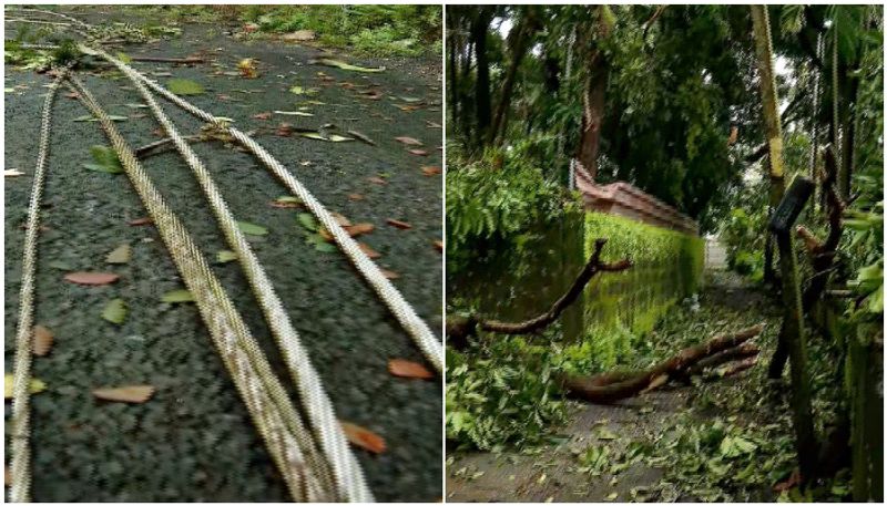 lightning storm in kannur 6 crore damage for kseb