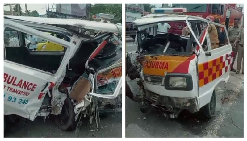 accident ambulance and car alappuzha patient died 