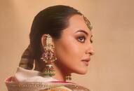 Actress Sonakshi Sinh off white anarkali suit idea for raksha bandhan 2024