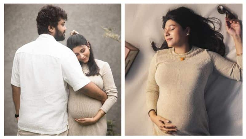 MS Bhaskar Daughter Ishwarya Pregnancy Photo shoot pics mma