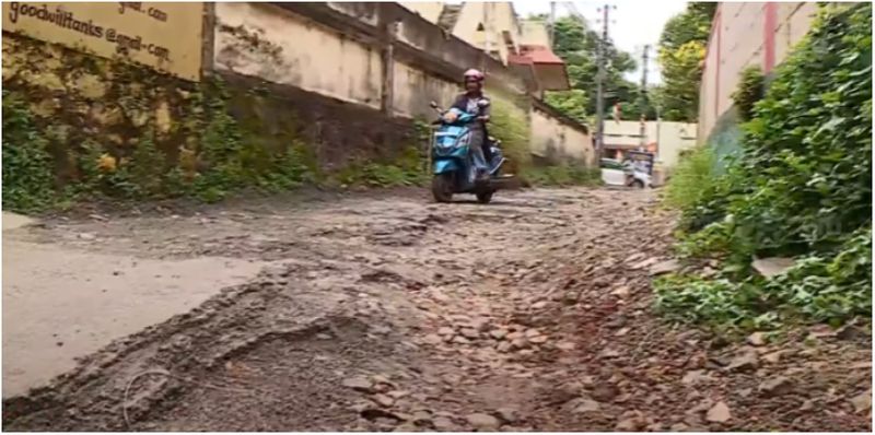 road dug up by water authority to lay pipe people have been suffering for two years