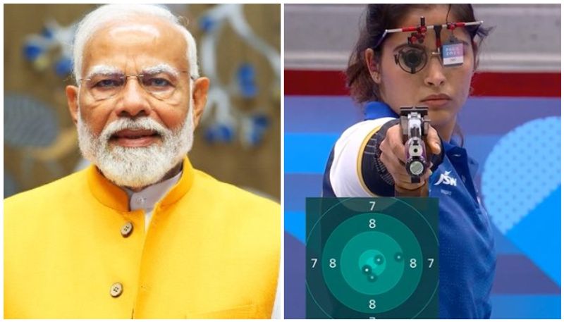 Manu Bhaker wins India 1st medal of Paris Olympics 2024 modi congratulates 