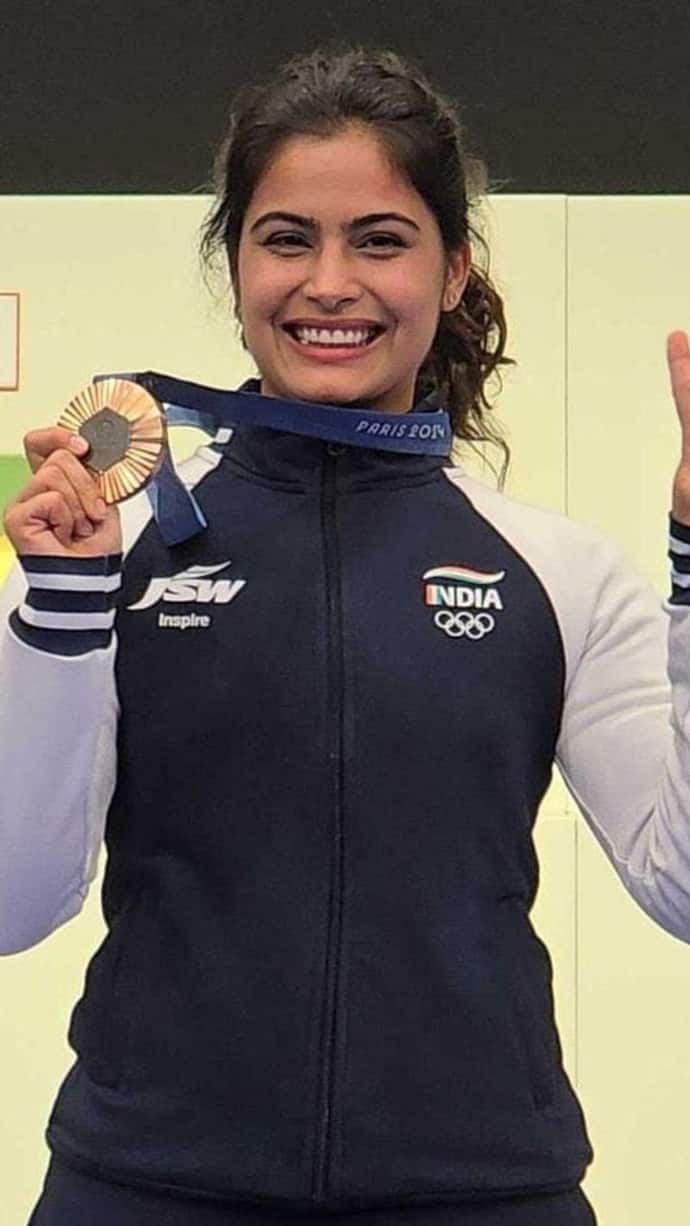 Manu Bhaker won bronze medal in Paris Olympics 2024, became the first Indian female shooter