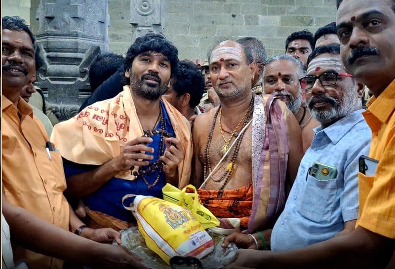 Dhanush visit Tiruvannamalai Temple for aadi krithigai 2024 gan