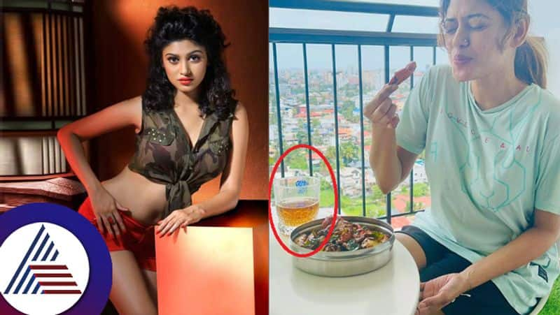 Keeping a glass of alcohol  Kirataka actress  Ovia gave this advice Drinking is injurious to health suc