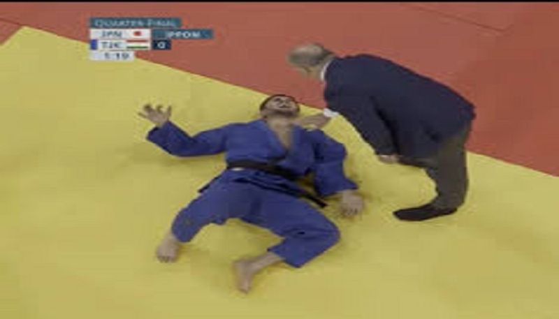 refuses to shake Israeli athlete Tajikistan Olympian yells Allah Akbar during Judo competition san