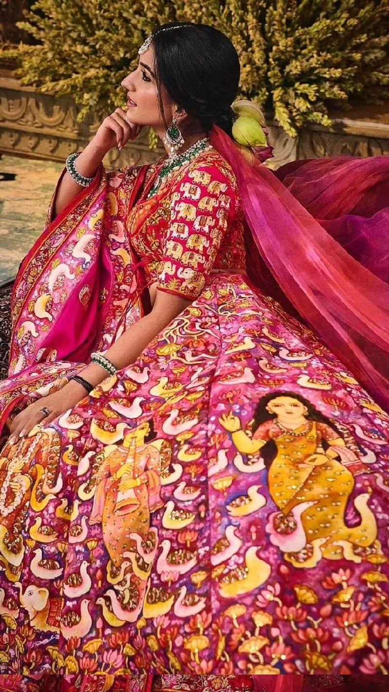 Jayasri paint ashirwad samaroh lehenga after Radhika merchant personal request