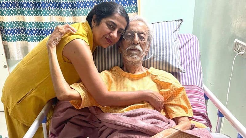 Suhasini maniratnam father Charuhasan hospitalised gan