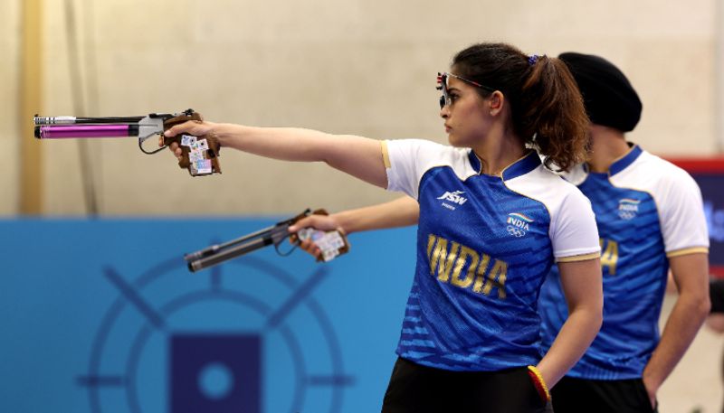 Indian Shooters Manu Bhaker and Sarabjot Singh Pair Creates History with bronze medal in 10m Air Pistol Mixed Event at Paris Olympics 2024 rsk