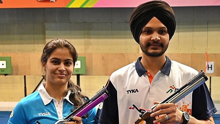 Our shooters continue to make us proud!': PM Modi congratulates Manu Bhaker-Sarabjot Singh for winning bronze in 10m Air Pistol Mixed Team gcw