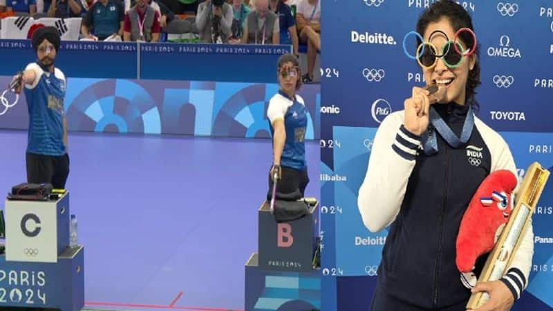 Paris Olympics 2024 : Manu Bhaker Scripts History - 1st Indian Shooter To Win 2 Medals RMA