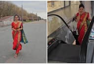 Viral Video: Marathi girl in Nauvari saree wows Russia, internet applauds [watch] NTI