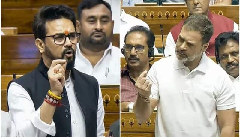 Anurag Thakur caste remark on Rahul Gandhi sparks uproar in Parliament san 