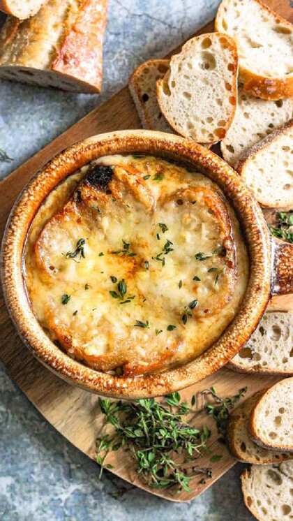 फ्रेंच ओनियन सूप (French Onion Soup)