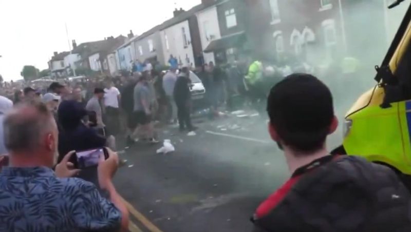 UK stabbing: Violence erupts outside Southport mosque over attack that killed 3 children (WATCH) snt