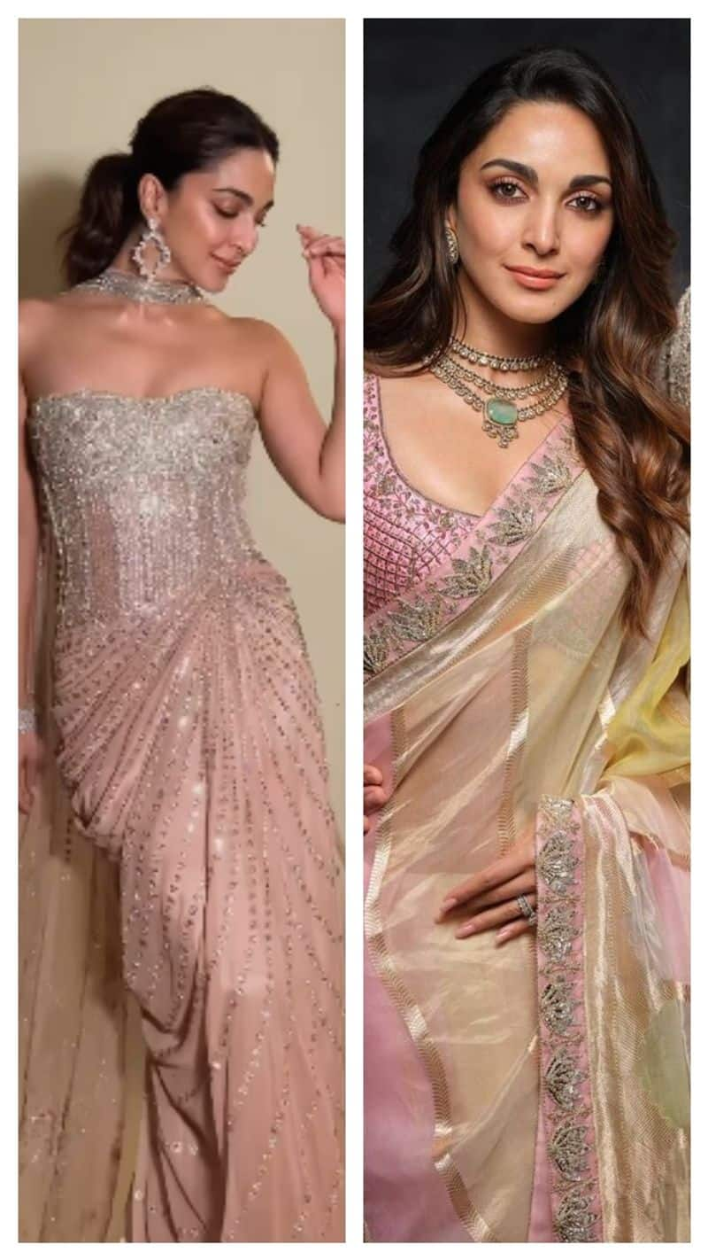 Actress Kiara Advani Sizzling sarees blouse ideas for girls Sawan 2024