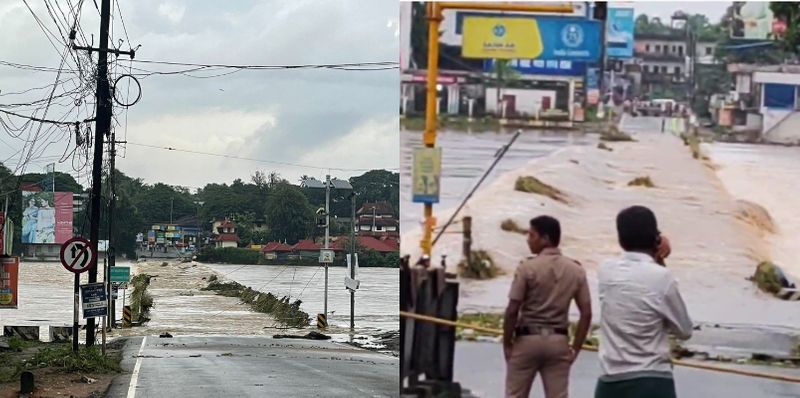 pattambi bridge still in water 39 relief camps opened in palakkad