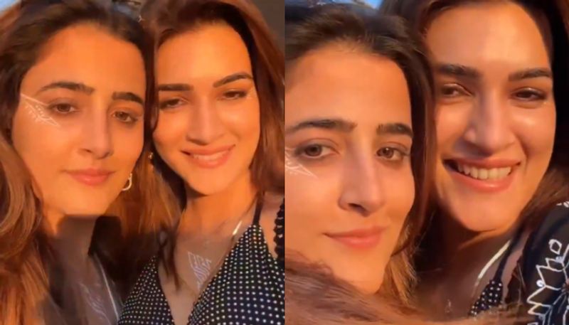 Kriti Sanon drops stunning video with Nupur Sanon from Greece vacay; IGNORES noise around smoking controversy ATG