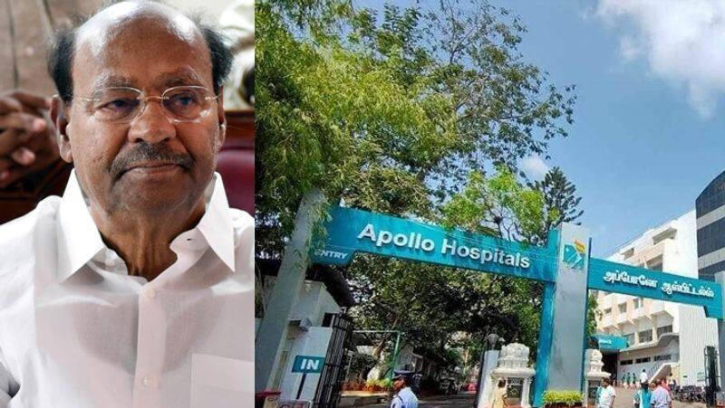 PMK Founder Ramadoss admitted Apollo Hospital tvk 