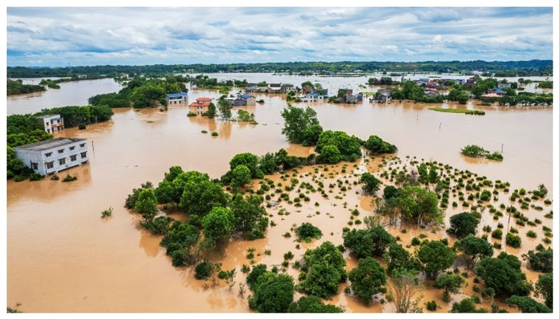 flood in rivers  due to Heavy rain in karnataka grg 