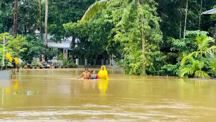 flood situation in falguni river after 30 years in dakshina kannada district grg 