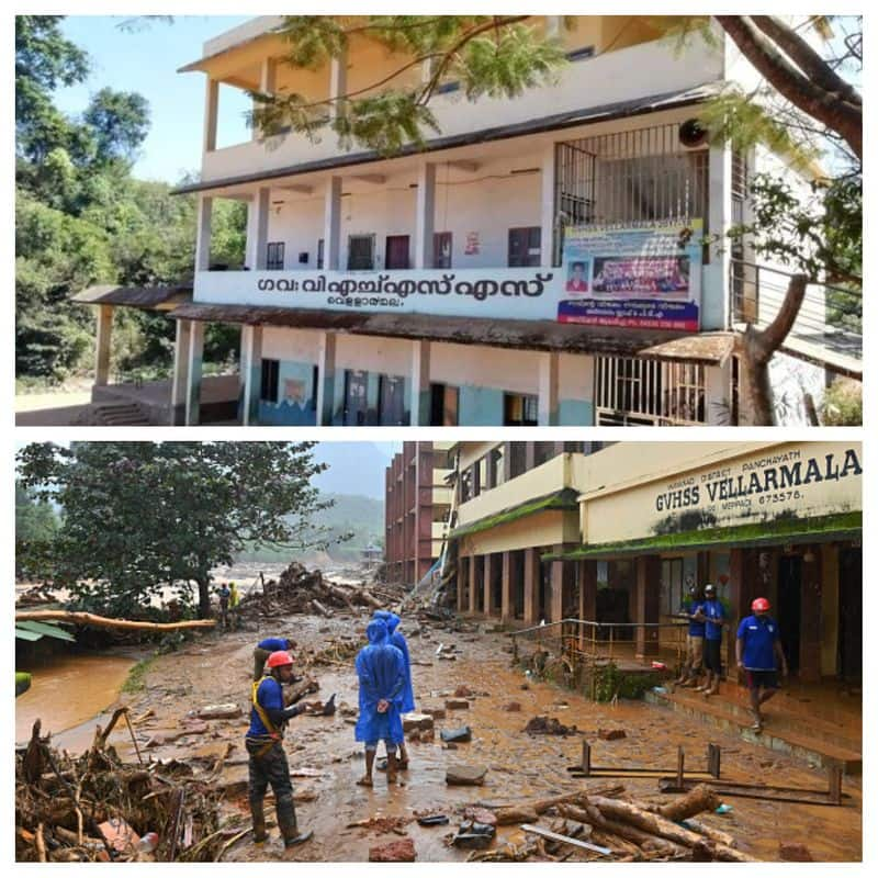 Wayanad landslide Tale of a teacher Unnikrishnan a teacher in Vellarmala GVHSS