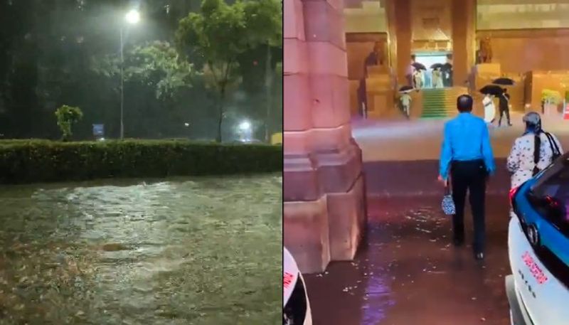 Heavy rain lashes Delhi: 'Red' alert issued as videos of waterlogging, including outside Parliament, go viral snt