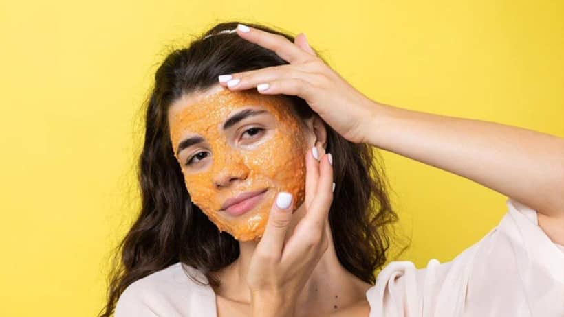 Face pack with rice and masoor dal